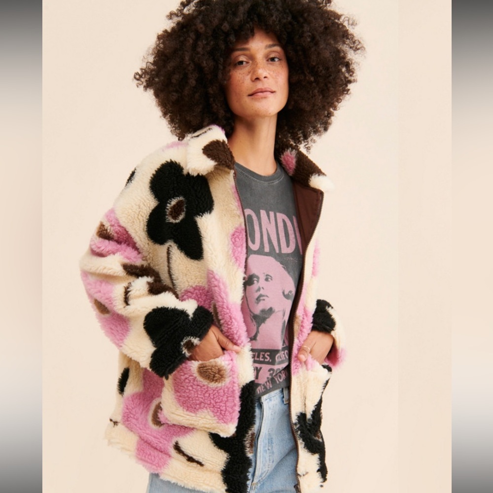 Damson Madder Nuuly Flower Fleece Jacket